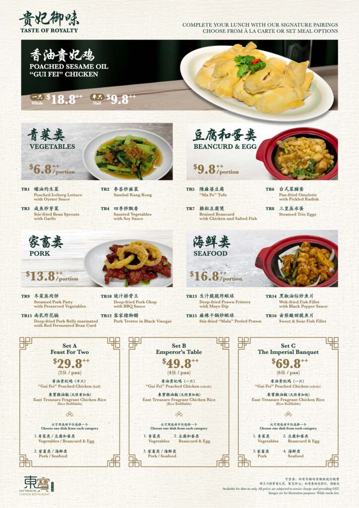 ETR Lunch Menu 2025
